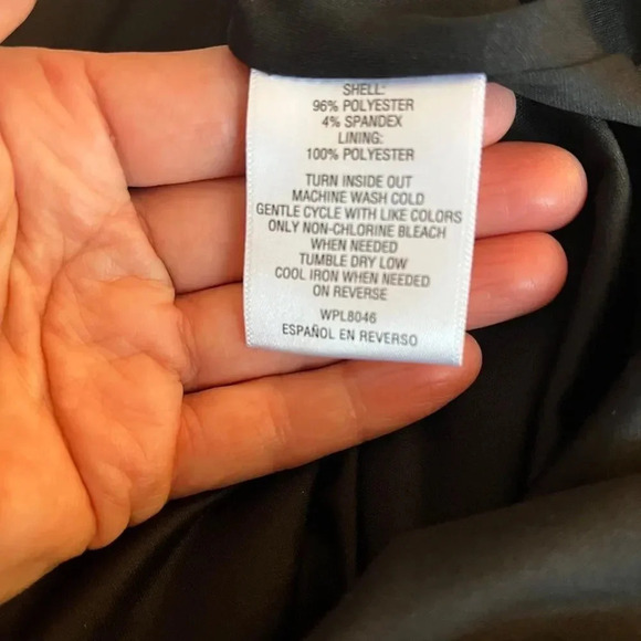 THALIA SODI Faux Leather Sleeveless Lined Dress  Pockets, Size M - Picture 13 of 13